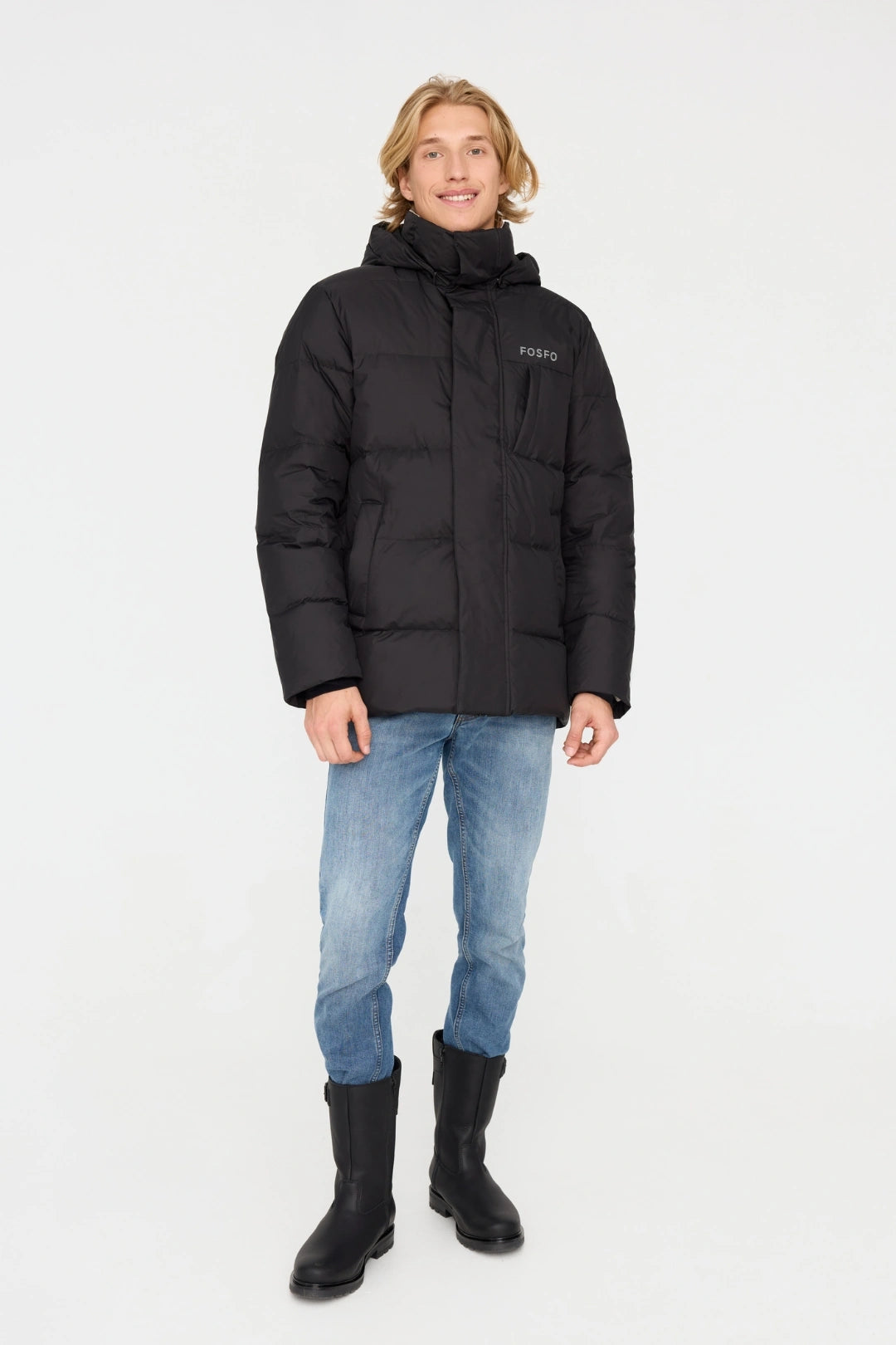 FOSFO SHORT - Men's Short Down Coat - SECOND HAND