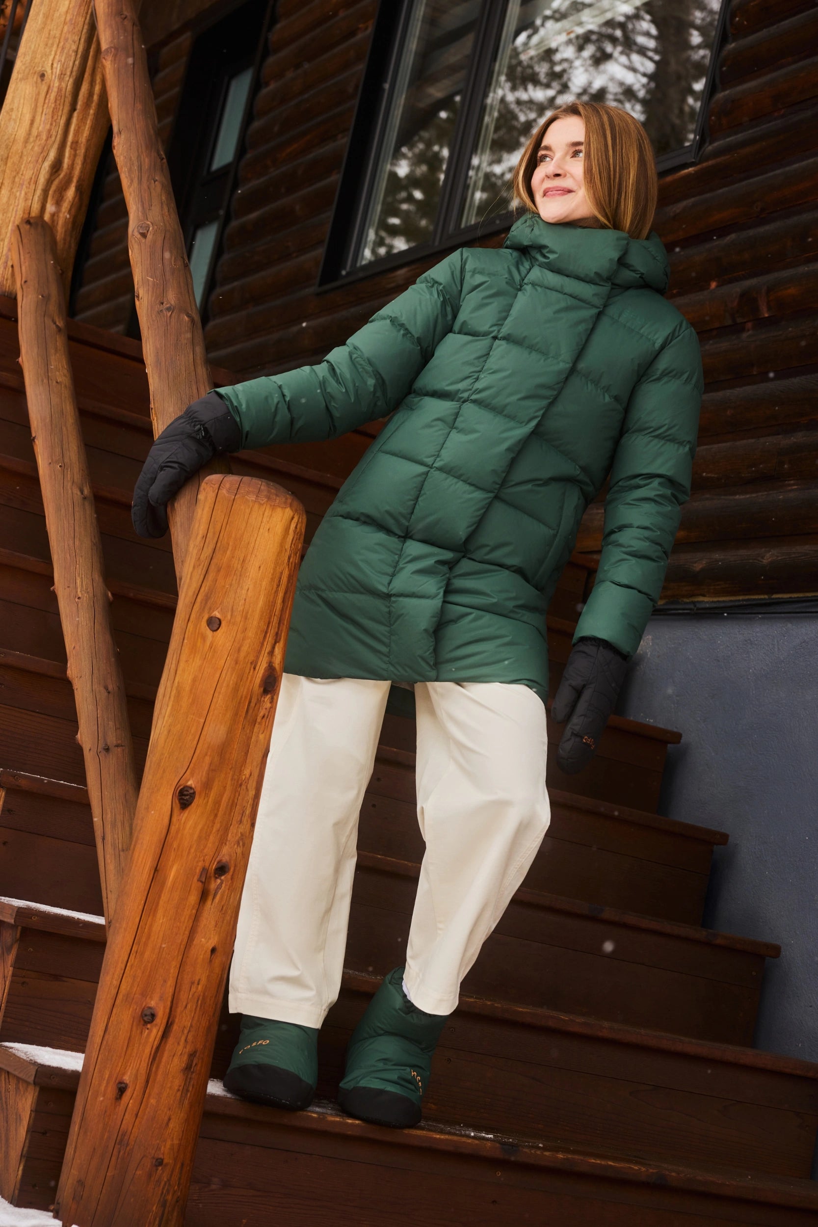 FOSFO GLOW - Women's Long Down Coat