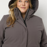 Como Plus - Manteau d'hiver recyclé taille plus pour femme