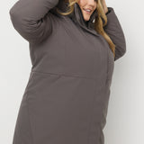 Como Plus - Manteau d'hiver recyclé taille plus pour femme