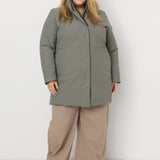Como Plus - Manteau d'hiver recyclé taille plus pour femme
