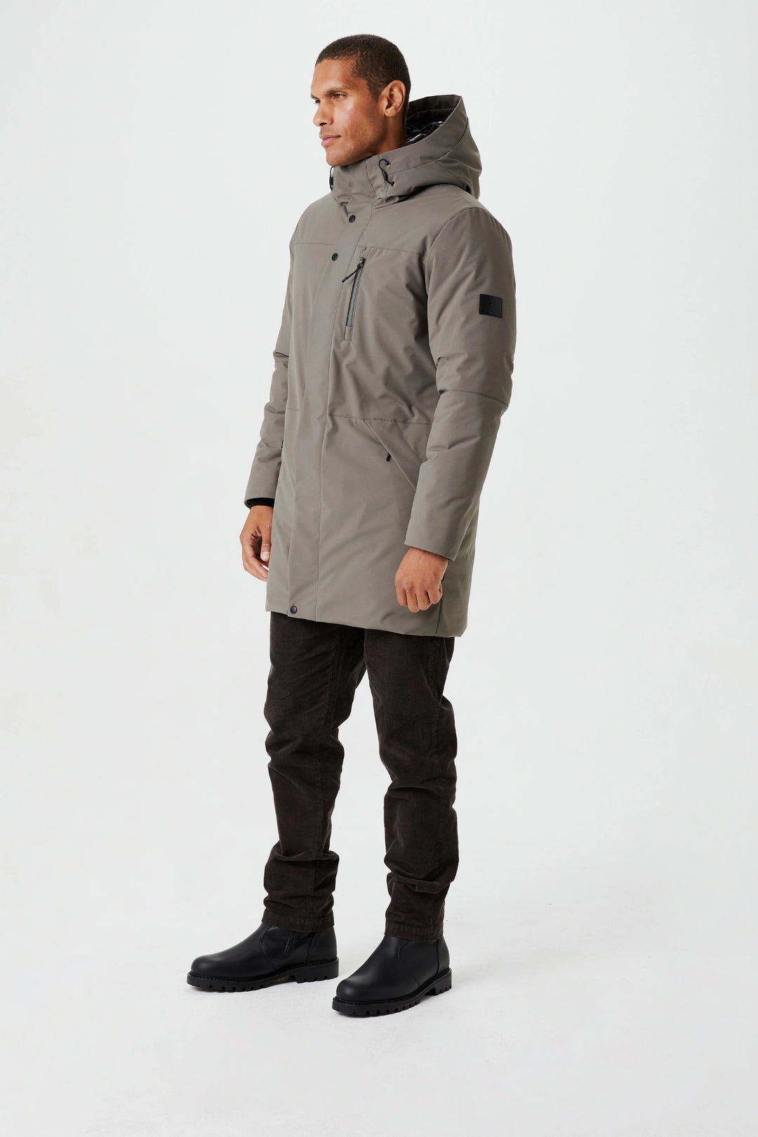 Veste Hiver Mr.Stream Homme - Parka Mi-Longue Chaude Avec Capuche Et Poches Multiples Manteau Multi-poches