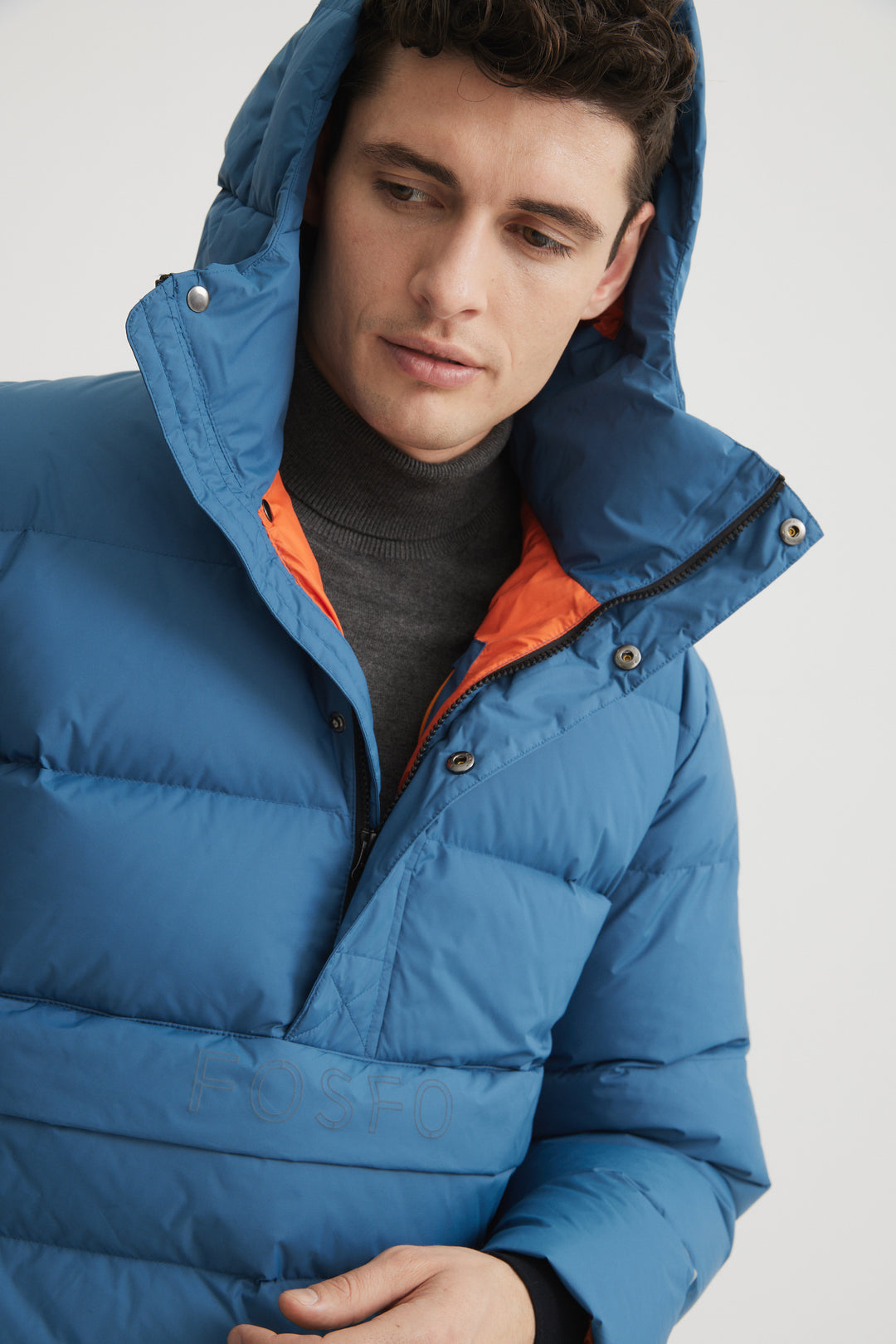 Pullover puffer coat hot sale