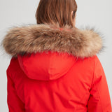 Fourrure naturelle de raton finlandais sur capuchon pour manteau hiver