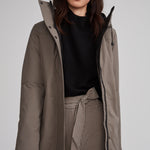 Manteau chaud hiver isolé pour femme kaki
