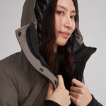 Manteau d'hiver mi-cuisse imperméable pour femme