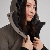 Manteau d'hiver mi-cuisse imperméable pour femme